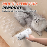 Resuable Pet Hair Remover Multi-Surface Cat & Dog Fur Lint Roller for Furniture & Clothing,White