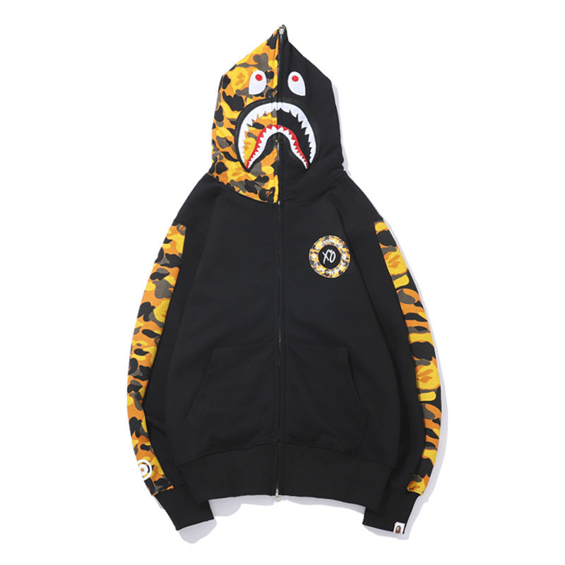 3D Shark Head Hoodie with Zipper for Cosplay