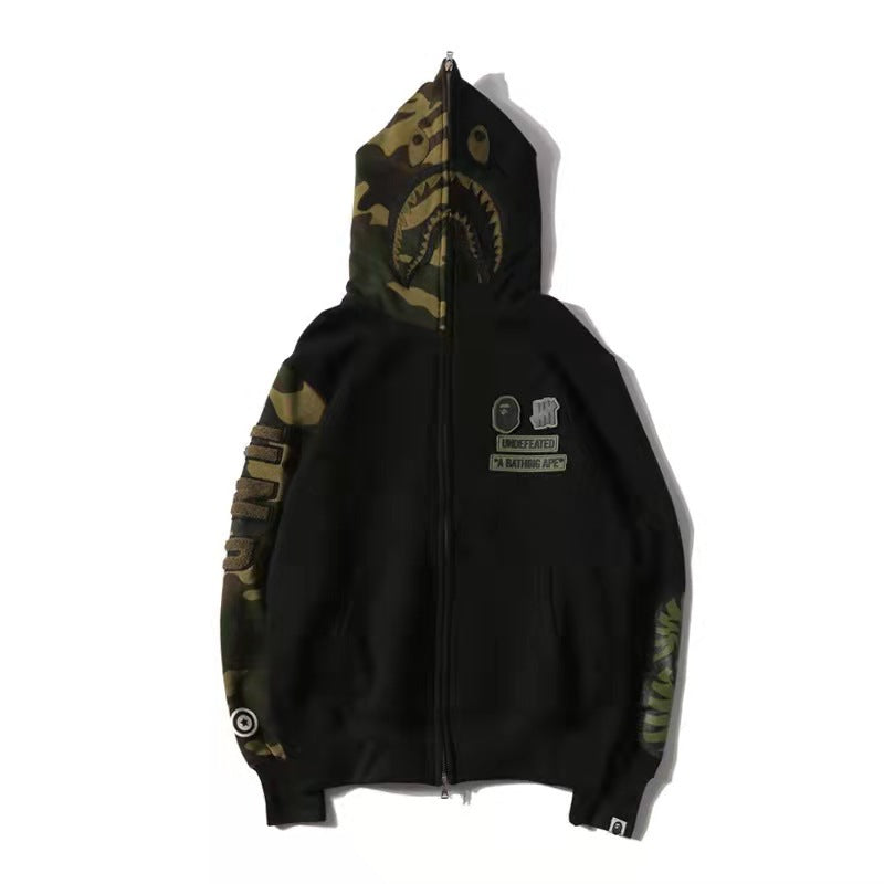3D Shark Head Hoodie with Zipper for Cosplay