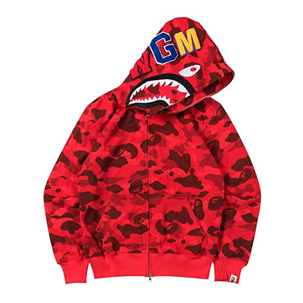 3D Shark Head Hoodie with Zipper for Cosplay