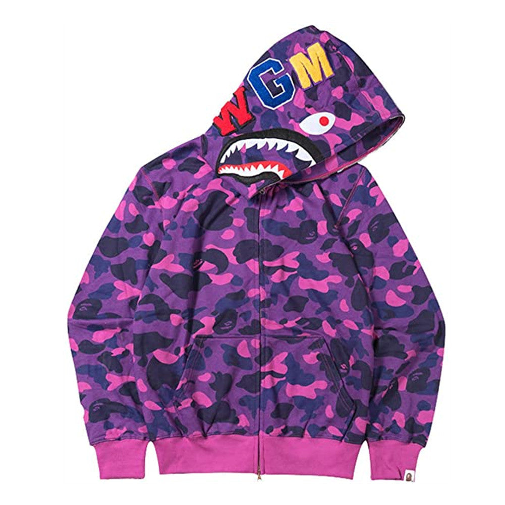 3D Shark Head Hoodie with Zipper for Cosplay